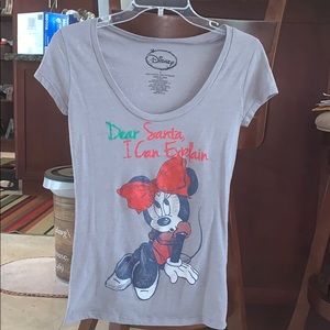 Disney Dear Santa T-Shirt. Size small. Women’s.